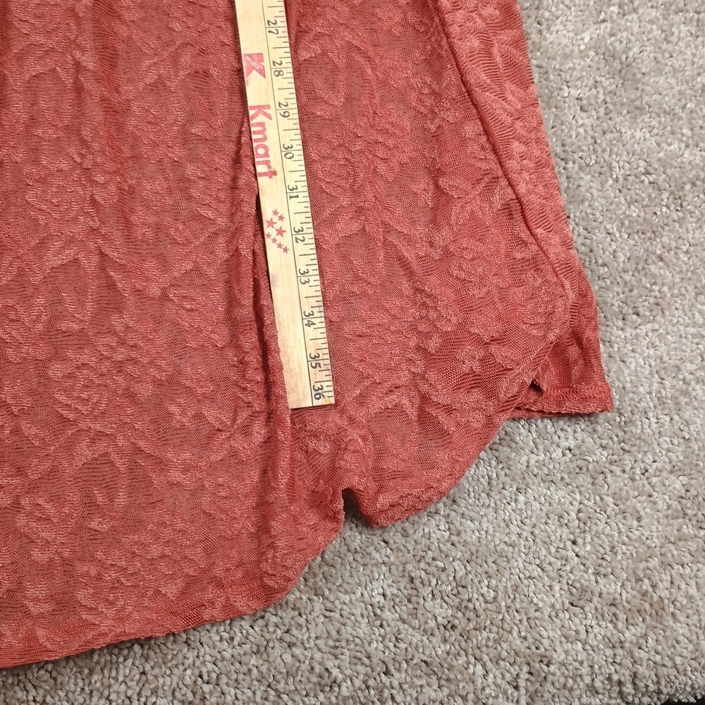 Mia Joy Lacey Coral Blush Semi Sheer Kimono Fall Size Small - Picture 7 of 8